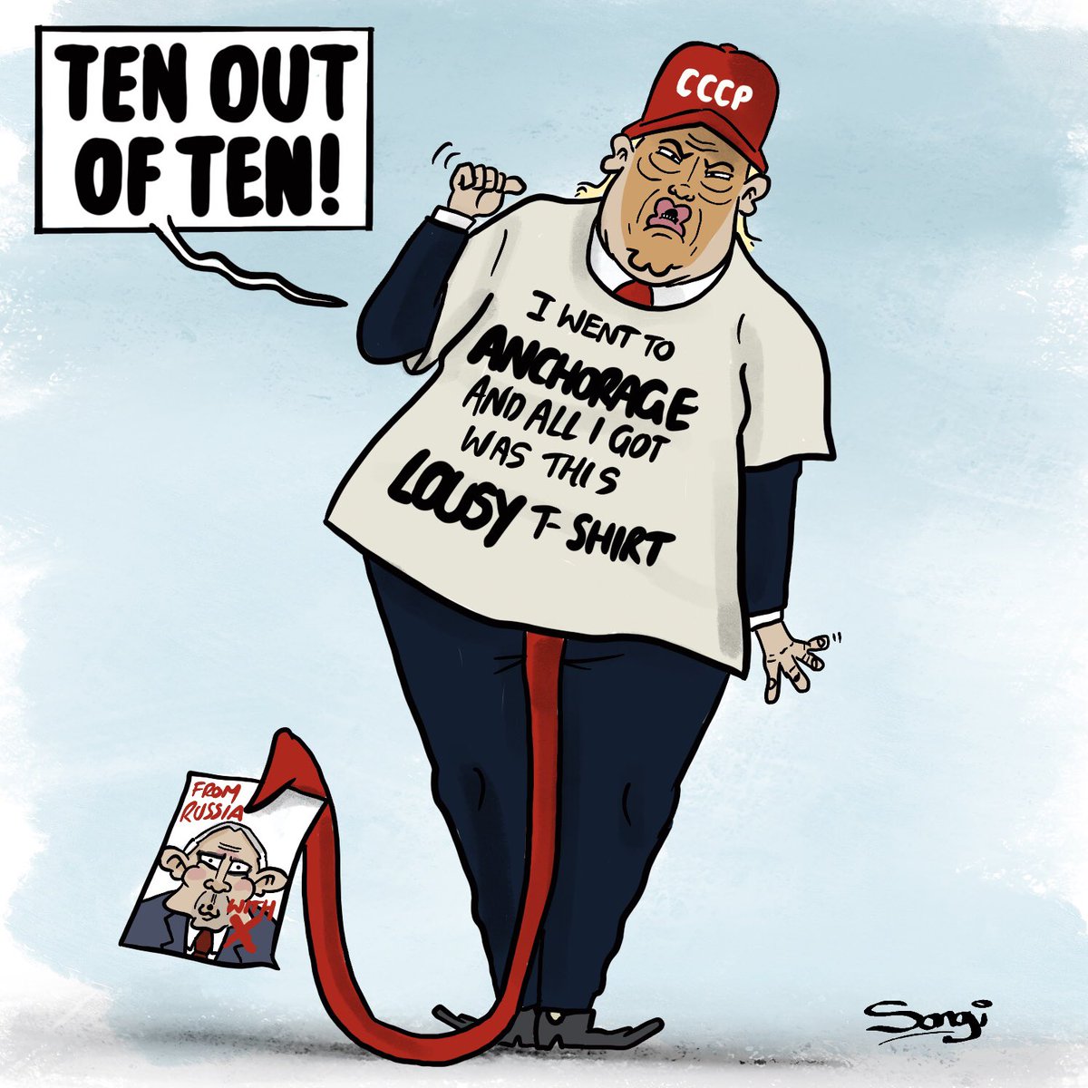 Tens! #cartoonist #Trump #Putin