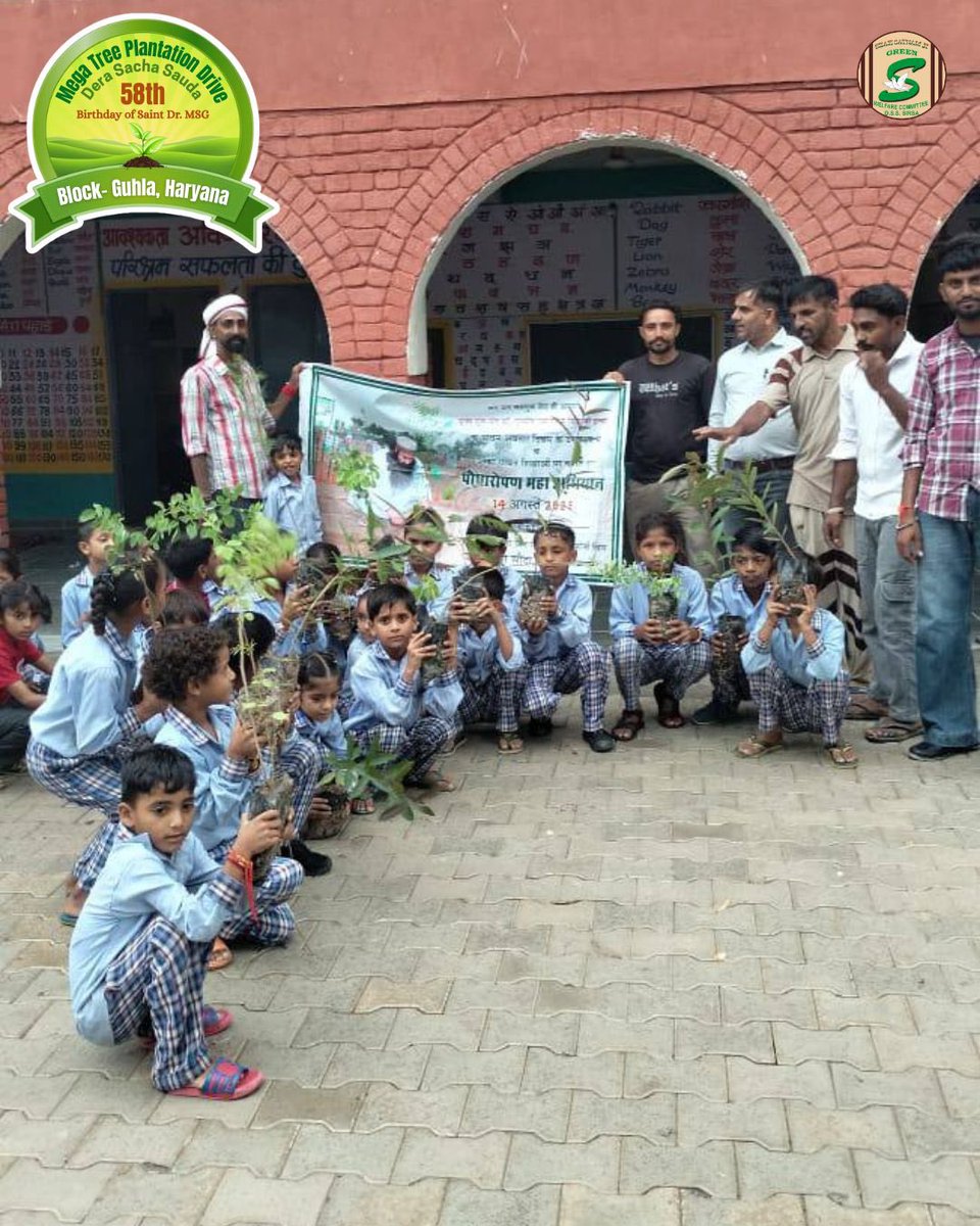GreenSwelfares's tweet photo. It was truly the rise of green revolution, where volunteers from all backgrounds, religions, localities and economical classes gathered together, and planted trees, marking the most pious and auspicious 58th MSG Bhandara.
Indeed, united in faith, devotion and love for nature. https://t.co/oQWCph6MHb
