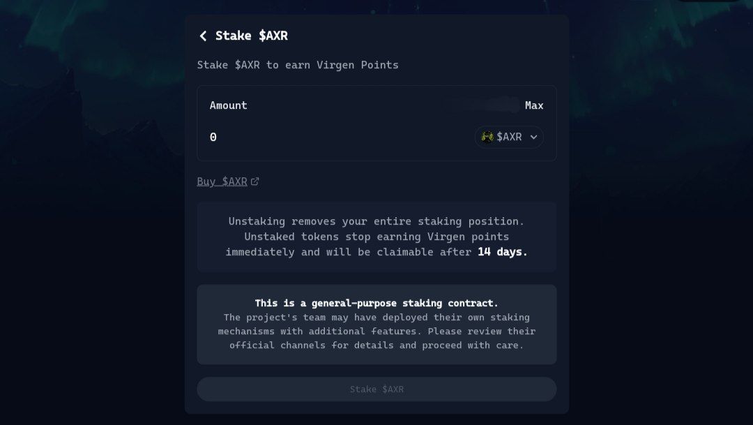 hey $ARBUS fam

As you know, in the latest update, <a href="/arbuschirps/">Arbus Chirps</a> added Staking Boosts to discourage farmers and bots, ensuring only real Chirpers rank on the leaderboard.

I recently bought and staked some $AXR to activate the Staking Boost for me in this campaign.<a href="/AIxVC_Axelrod/">Axelrod</a>
I