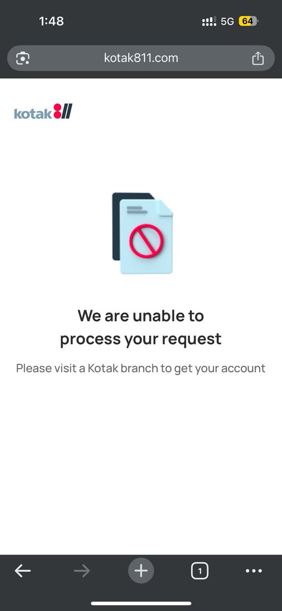 Omkarr_09's tweet photo. @KotakCares  I am trying to open Super savings account online but it’s show visit branch to open account..this is very unprofessional service . @KotakBankLtd https://t.co/KMcqcklH1Q