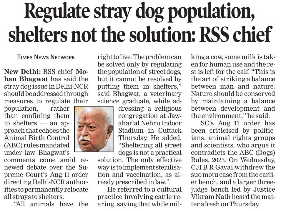 When leaders equate stray dogs with refugees, humanity is dead.
<a href="/CMODelhi/">CMO Delhi</a> your words prove you’re highly educated but 
Truly
Illiterate in Compassion
CommonSense
ScientificTemper and
LOGIC

#SaveDelhiNcrDogs #NoDogNoVote

CC <a href="/gharkekalesh/">Ghar Ke Kalesh</a> <a href="/saiish67/">MahaaKaal Bhakt</a>