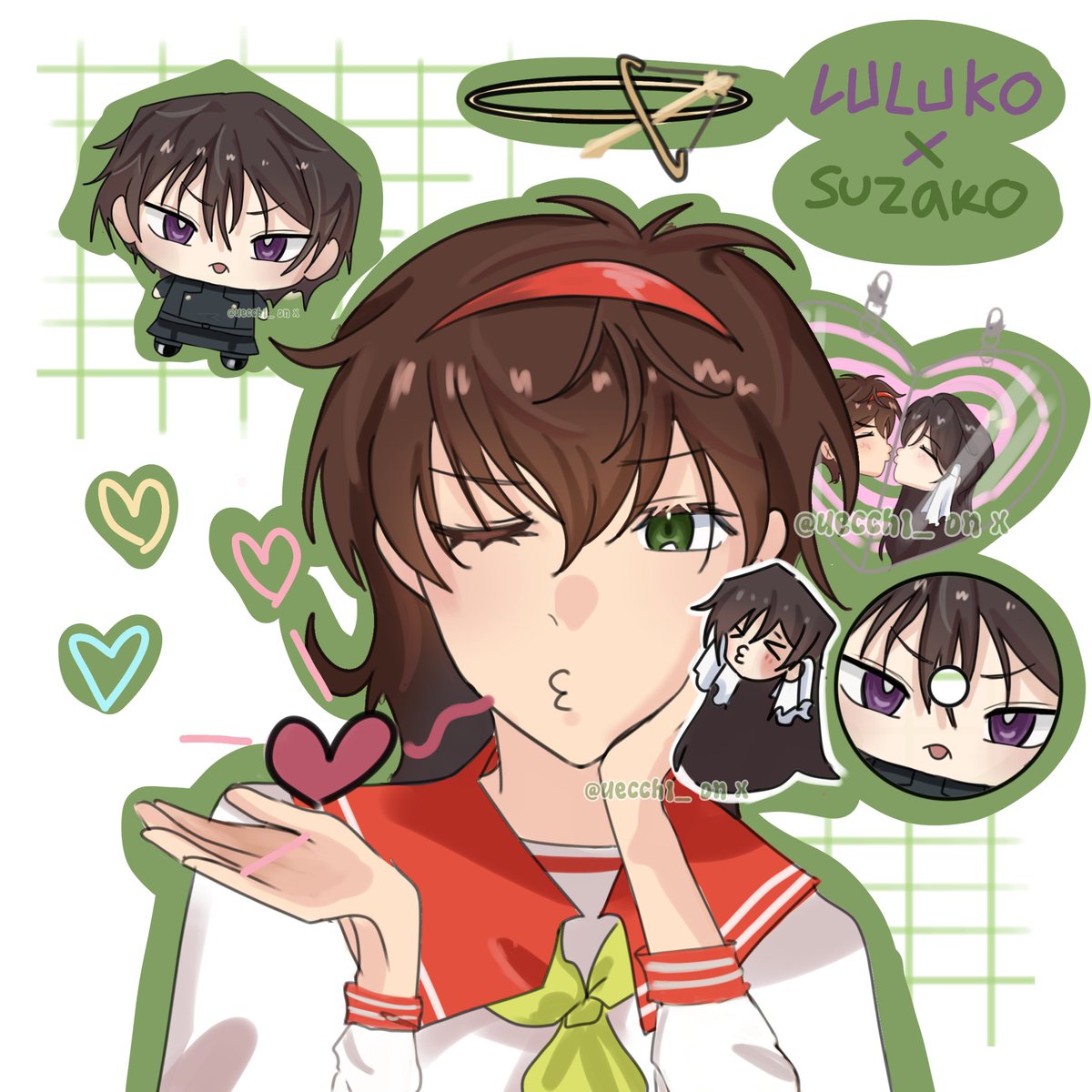 The character and the fanart (´∀｀)♡