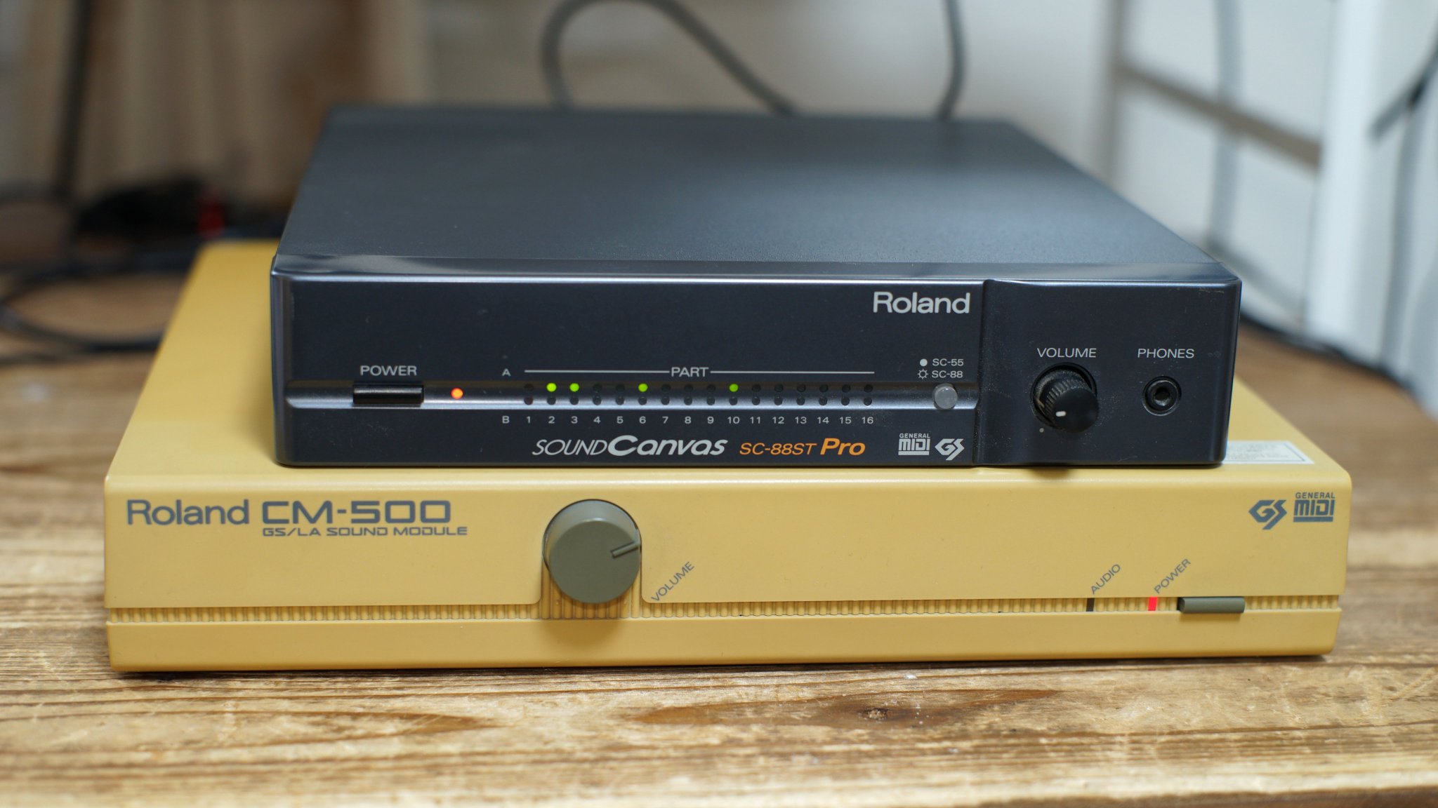 【ジャンク】CM-500 Roland MIDI ミュージ郎500 Roland CM-500 GS/LA SOUND MODULE 音源
