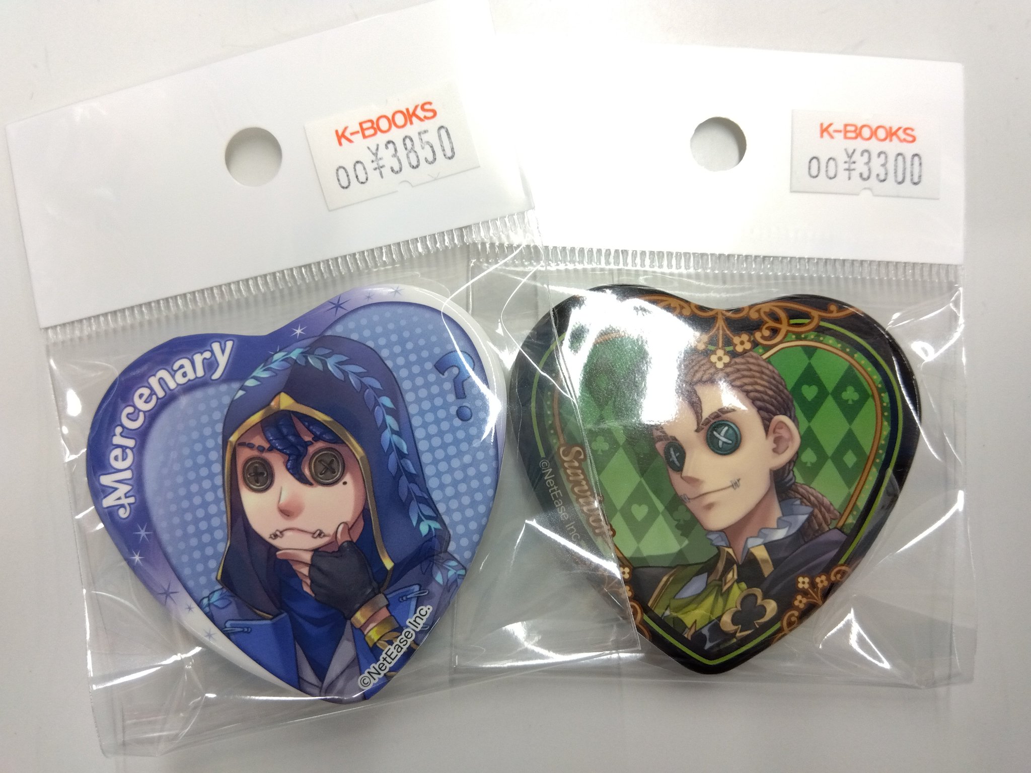 IDENTITYV CAFE ～荘園告白シーズン～ ハート缶バッジ 調香師 第五人格 スイパラ 荘園告白シーズン ハート缶バッジ 調香師 ウィラ