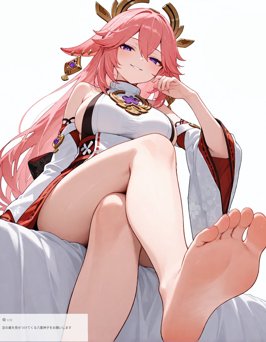 足裏見せつけ八重神子🩷 #原神 #八重神子 #GenshinImpact #yaemiko