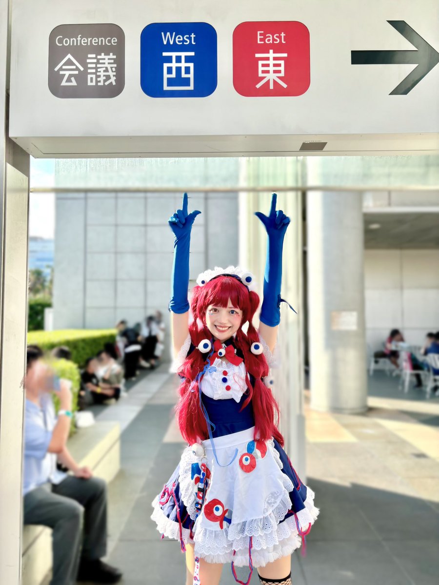 コミケでミャクミャクさまカラー見つけた！ #C106コスプレ #C106 #C106_cos