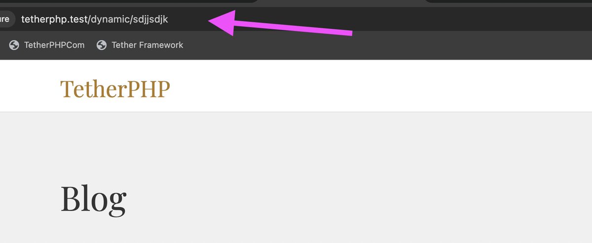 I'm working on the first version of Dynamic Routing in TetherPHP