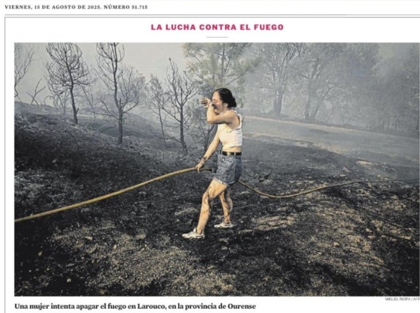 Mi patria chica (la provincia de Orense) arde como una tea...  #ciudadaNOsúbdito