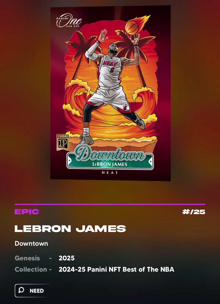 Panini NFTs (Unofficial)🕵🏼💎 tweet media