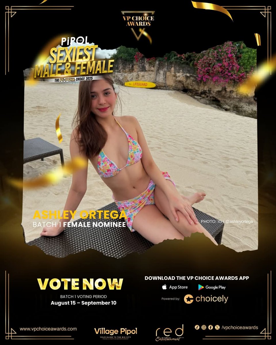 #AshleyOrtega is our #PIPOLSexiest2025

🗳 Vote now via the VP Choice Awards App powered by Choicely�🌍 Voting Period (Global): Aug. 15 – Sept. 10, 2025

<a href="/vpchoiceawards/">VP Choice Awards</a>
#VPChoiceAwards #7thVPCA
