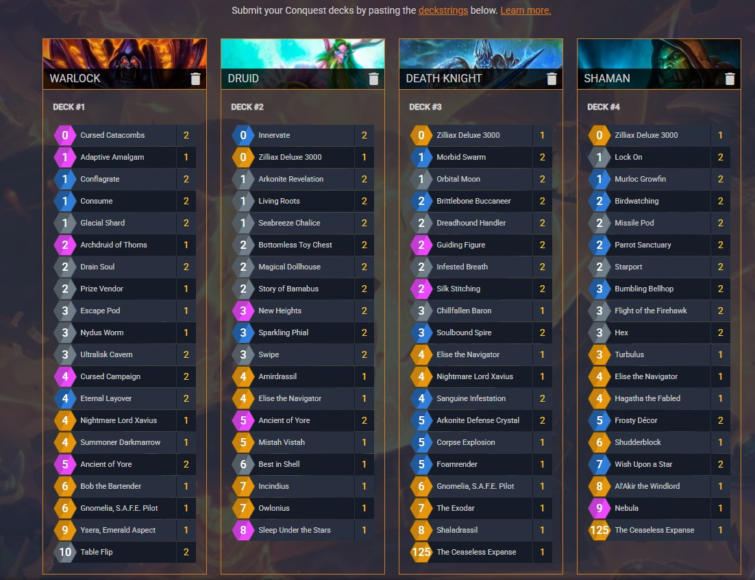 Playoffs Lineup:

I combined the infinity stones:
<a href="/kikilika_/">kiki_HS</a> <a href="/kubu_gaming/">Kubu</a> = Beasts on Hunter
<a href="/Ko1ind_HS/">Ko1indHS</a> = AMIRzing on Druid
<a href="/max_outh/">maxiebon1234</a> = Alright on Mill Lock
<a href="/MesmileHS/">Ryan / Mesmile</a> = InSPIREing on DK
<a href="/Janos_HS/">Jonas Christensen</a> = Thanos on Shaman
<a href="/mtgsigma/">petey</a> = Petey W Waterboy

Shoutout to all the Avengers above