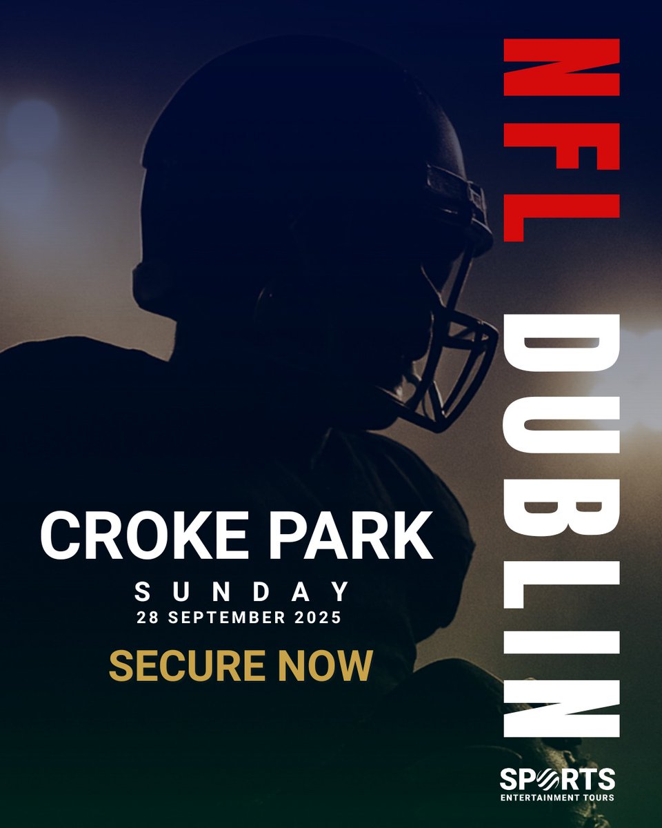 Sports Entertainment Tours (@setourscom) on Twitter photo ๐ NFL is coming to Dublin! ๐
Experience the action live with our exclusive ticket + hotel experiences โ perfectly paired for a weekend youโll never forget:
๐Dublin
๐
Sunday 28 September 2025
๐ Croke Park - Dublin
๐ฉ info@sportsentertainmenttours.com to book. ๐ NFL is coming to Dublin! ๐
Experience the action live with our exclusive ticket + hotel experiences โ perfectly paired for a weekend youโll never forget:
๐Dublin
๐
Sunday 28 September 2025
๐ Croke Park - Dublin
๐ฉ info@sportsentertainmenttours.com to book.