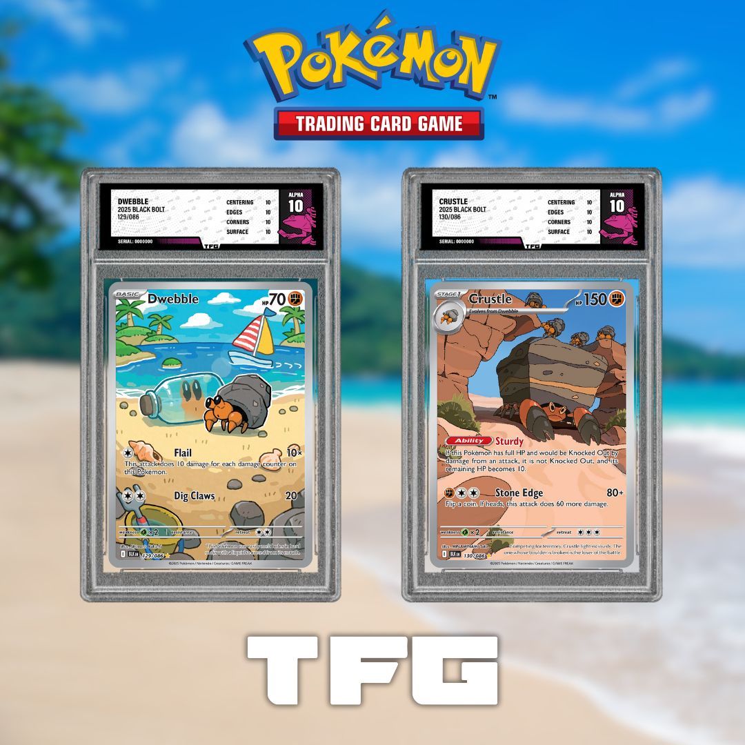 treefroggrading's tweet image. Black Bolt and White Flare have been out for a month now (can you believe it)!

With so many great illustration rares in the set, what are some of your favourites?

#Pokemon #TCG #Dwebble #Crustle  #TreeFrogGrading