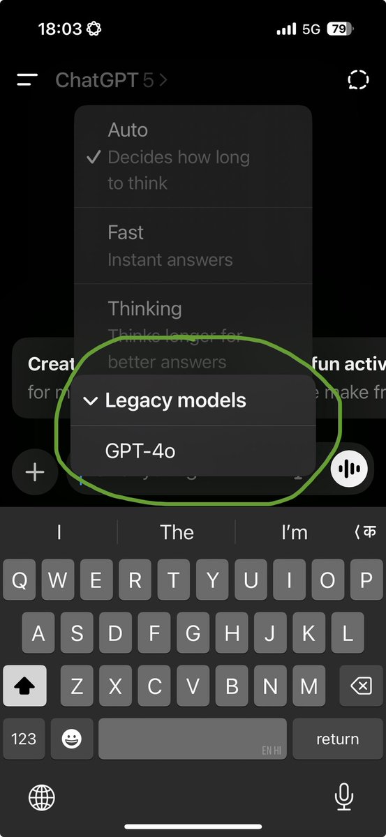 ashish_paliwal's tweet image. People’s power brought GPT-4o back!! Thank you @sama @OpenAI #gpt4 #AI