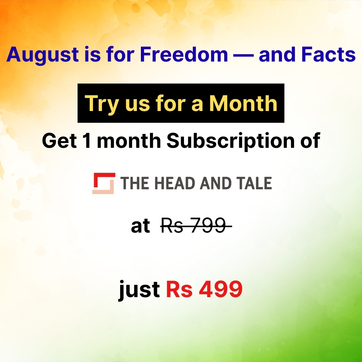 Arti Singh (@artijourno) on Twitter photo Freedom isn't just about the past -- it's about how informed you are today.
This Independence Month, we are making it easier to access stories that dig deeper, ask harder questions, and go beyond the headlines.
If you still haven't susbscribed to <a href="/theheadandtale/">The Head And Tale</a> yet, try us for Freedom isn't just about the past -- it's about how informed you are today.
This Independence Month, we are making it easier to access stories that dig deeper, ask harder questions, and go beyond the headlines.
If you still haven't susbscribed to <a href="/theheadandtale/">The Head And Tale</a> yet, try us for