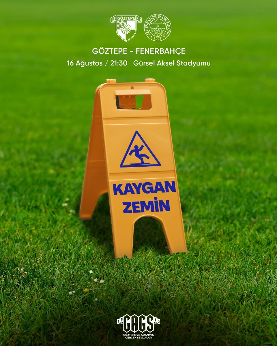 Bazıları için uyarıdır Gürsel Aksel Stadı’nın zemini kaygandır!

#Göztepe #GAGS #Fenerbahçe