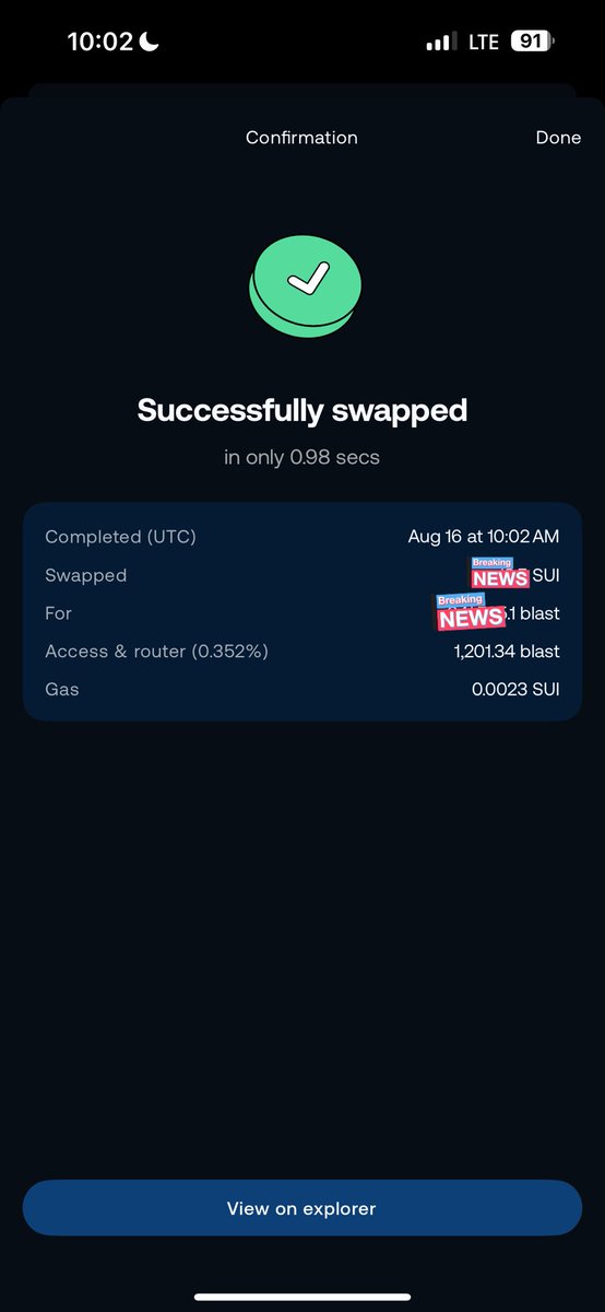 Just aped some $BLAST 

Moon or dust game…

Send $BLAST to the Millies 🚀 

Ca: 0x72444d9cbe9fe8f616537662526db6bcb3737ed3b2fa3f9573eebb4f44afb5eb::blast::BLAST