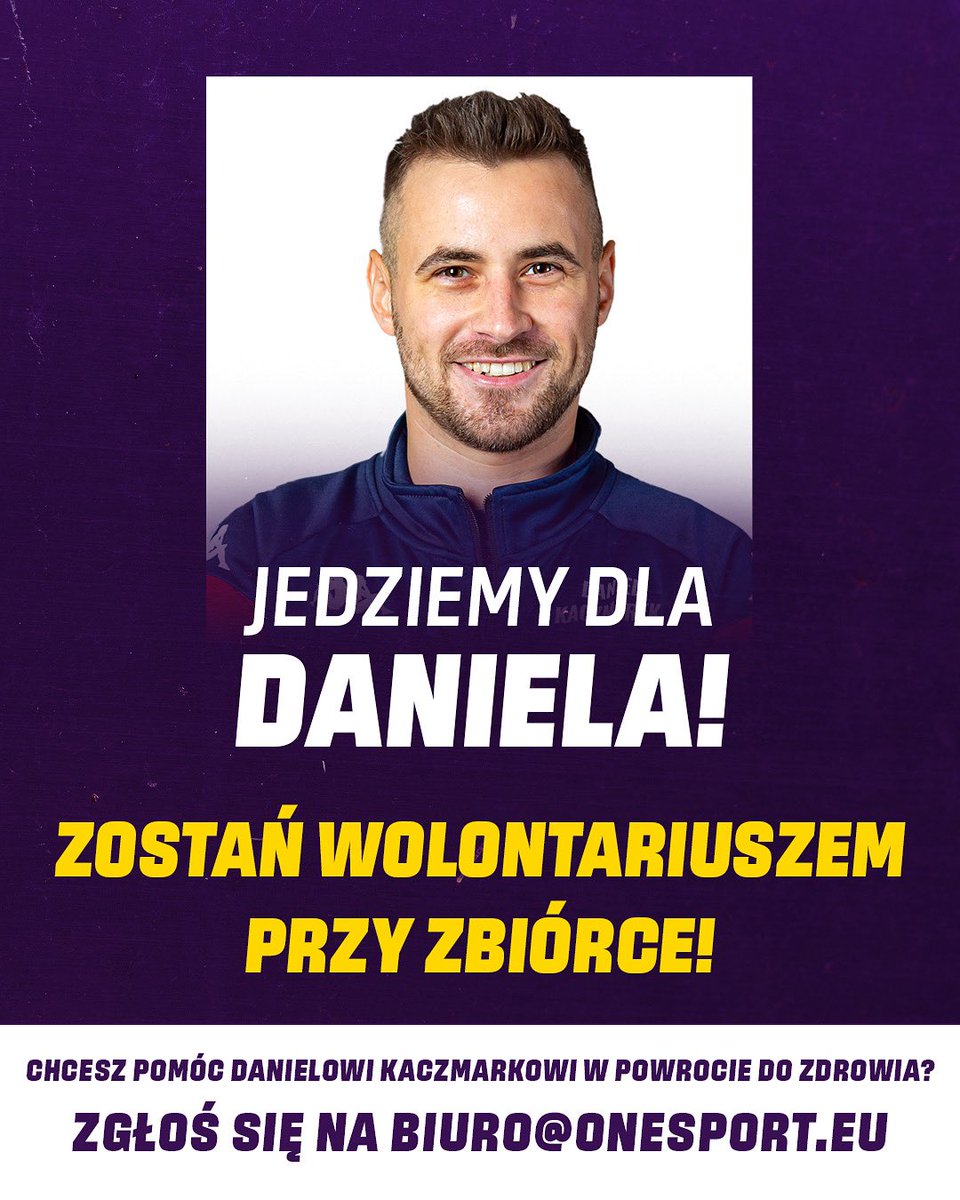 Uwaga ⚠️ ￼￼
➡️ Razem z firmą One Sport poszukujemy wolontariuszy z Leszna i okolic, którzy ukończyli 16 lat. Zbiórka odbędzie się podczas finału SEC w Lesznie w dniu 23.08.2025. 
➡️ Szczegółowe informacje oraz zgłoszenie pod adresem: biuro@onesport.eu #TauronSEC #KSUL 1/3