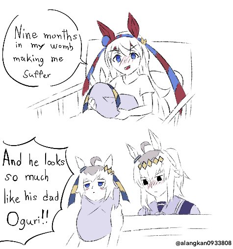 Fanart oguri cap x tamamo cross 🏇❤️

#umamusme #ウマ娘 #Oguricap #Tamamocross