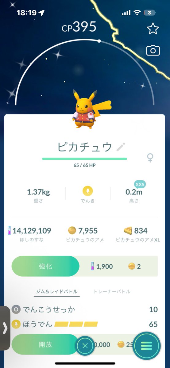 NhBxx's tweet photo. ピカチュウオスメス色違いゲット出来た👍
#ポケモンGO
#色違い
#ピカチュウ
#オス
#メス https://t.co/ikzw8YRezA