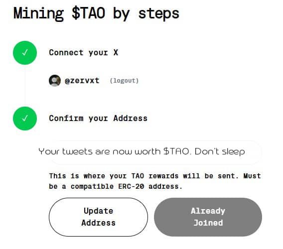 zervxt's tweet photo. Morning legends ☀️
Right now, 1 $TAO = $366.91.

Here’s something wild: you can actually earn $TAO by just being active on X. Forget GPUs, your engagement is the new mining rig

How? 👇🏽

@inspectxyz just rolled out Substrike, an open $TAO mining engine that transforms your social activity into on-chain rewards.

Basically:

The more reach + relevance your posts get → the more $TAO you stack.

Simple steps to start:
• Head to https://t.co/08xLsjlsDx
• Link your X account
• Drop your ERC-20 wallet
• Join the pool & post like usual

Zero barriers, just pure upside. 🫡