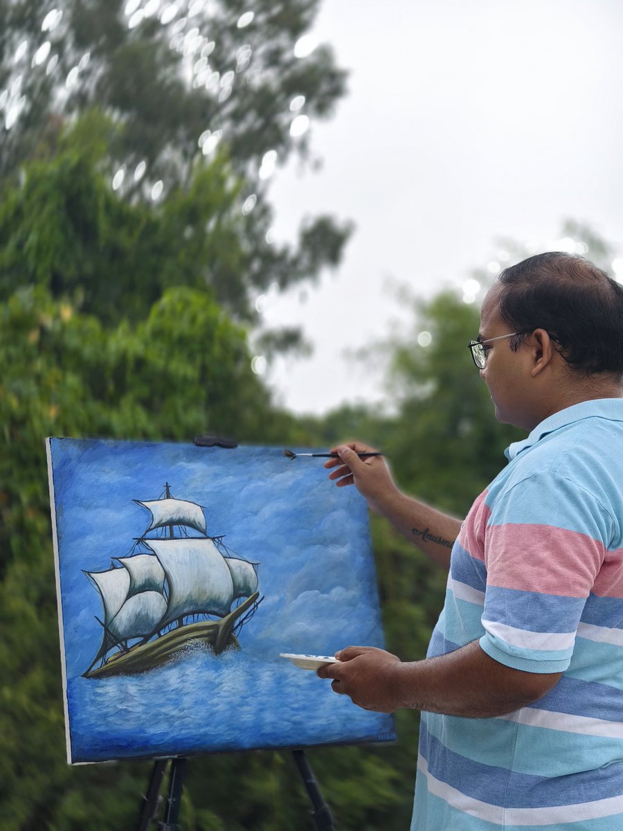 spsrichandan's tweet photo. #Painting is my ultimate passion. Every stroke of #color a reflection of what words sometimes fail to express. https://t.co/AbB6oFV81x