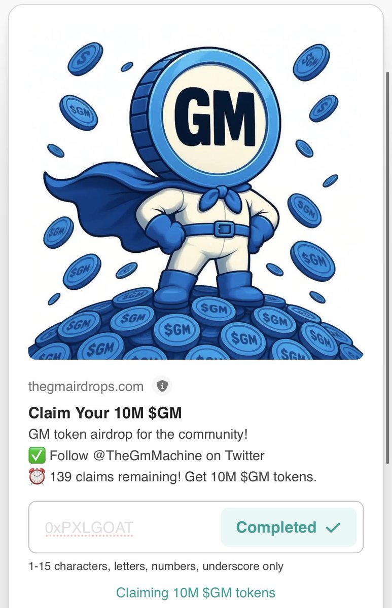 Works perfectly $GM