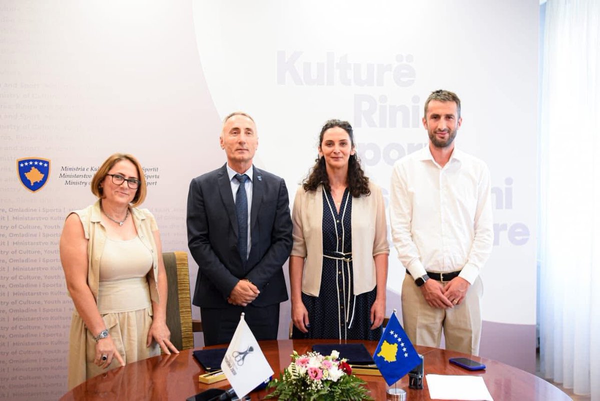 NOC KOSOVO 🥇🥇🥇🥈🥉 (@nockosovo) on Twitter photo Ministry of Culture, Youth & Sport & <a href="/NOCKOSOVO/">NOC KOSOVO 🥇🥇🥇🥈🥉</a> sign a memorandum of €2.6M to support this year’s operational preparations for the <a href="/Prishtina2030/">Prishtina 2030</a> Mediterranean Games.
Step by step, we’re moving closer to hosting the biggest sporting event in Kosovo’s history. 🇽🇰✨ Ministry of Culture, Youth & Sport & <a href="/NOCKOSOVO/">NOC KOSOVO 🥇🥇🥇🥈🥉</a> sign a memorandum of €2.6M to support this year’s operational preparations for the <a href="/Prishtina2030/">Prishtina 2030</a> Mediterranean Games.
Step by step, we’re moving closer to hosting the biggest sporting event in Kosovo’s history. 🇽🇰✨