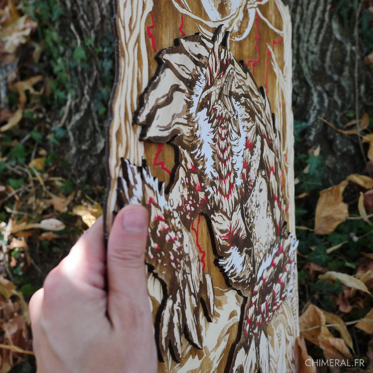 👀 Look what's coming to my shop today...
Stygian Zinogre wood engraving joins the Monster Hunter collection!