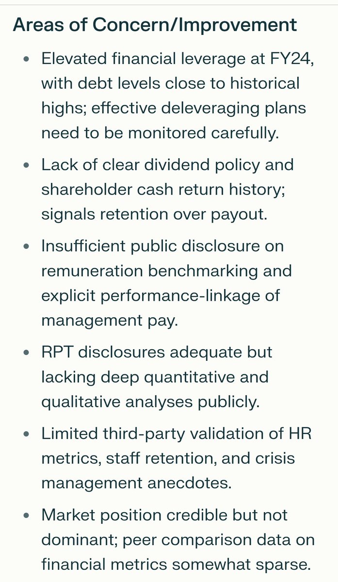 Trading With Mind (@apoorvsinghasr) on Twitter photo Prompt to check management quality via available data.
What triggered this was <a href="/vikaskhemani/">Vikas Khemani</a> podcast with <a href="/sourabhsiso19/">Sourabh Sisodiya,CFA</a> , it's a must watch.
Vikas's CID framework
(Competence, Integrity and Drive) to check management quality is included
perplexity.ai/search/you-are…
#Hariompipe Prompt to check management quality via available data.
What triggered this was <a href="/vikaskhemani/">Vikas Khemani</a> podcast with <a href="/sourabhsiso19/">Sourabh Sisodiya,CFA</a> , it's a must watch.
Vikas's CID framework
(Competence, Integrity and Drive) to check management quality is included
perplexity.ai/search/you-are…
#Hariompipe