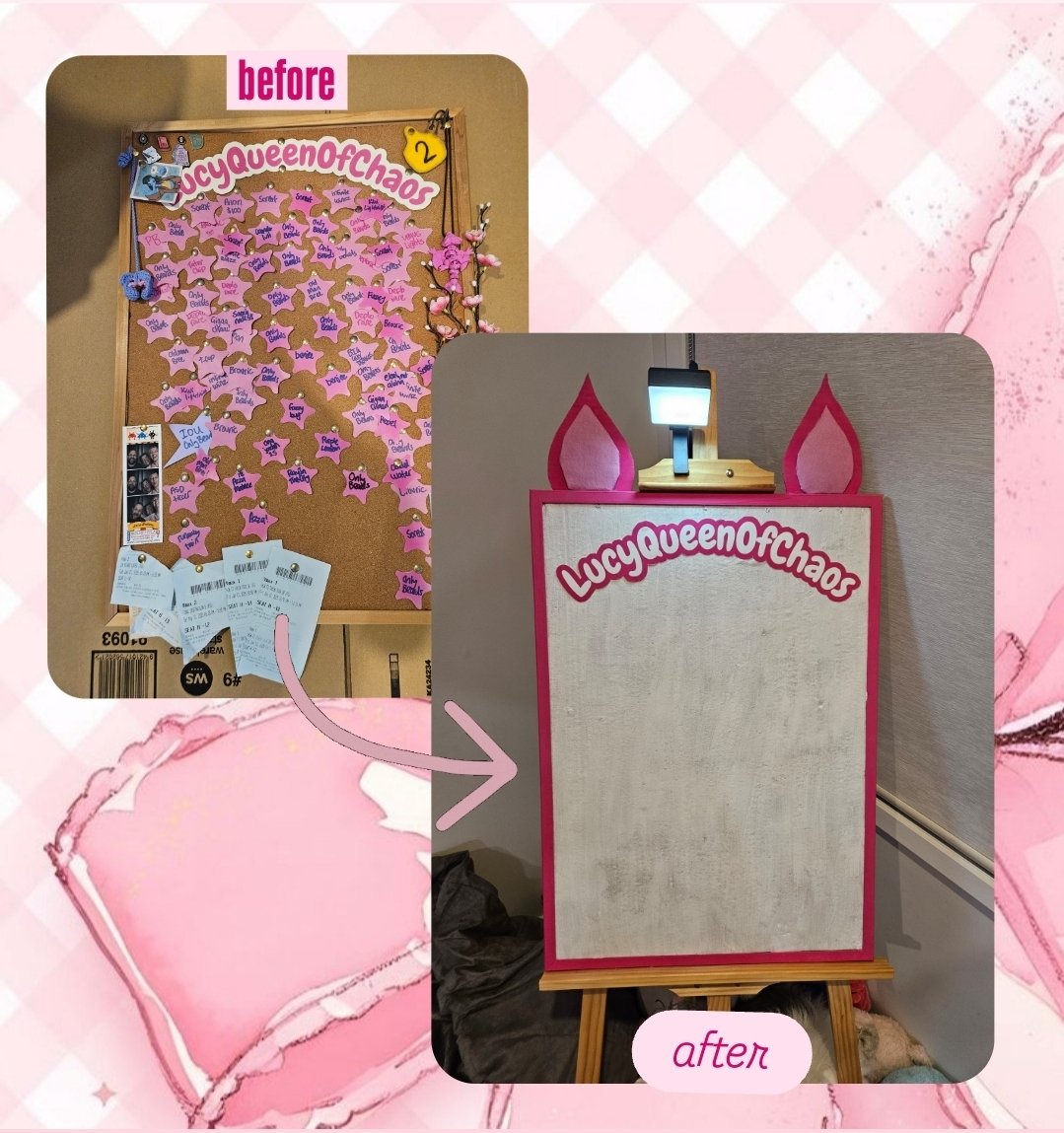 arts n crafts complete! 🎨 the Star Board is a long standing feature of the Chaos Kingdom, so it was time to give it a full facelift! 😻

who will be first to adorn the new star board? ✨ 18.08.25 -> come along and find out 👀