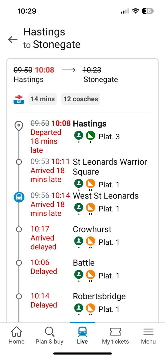 topcatwm's tweet image. ⁦@Se_Railway⁩ and now you show a different story in a tracker. What a shambles you are