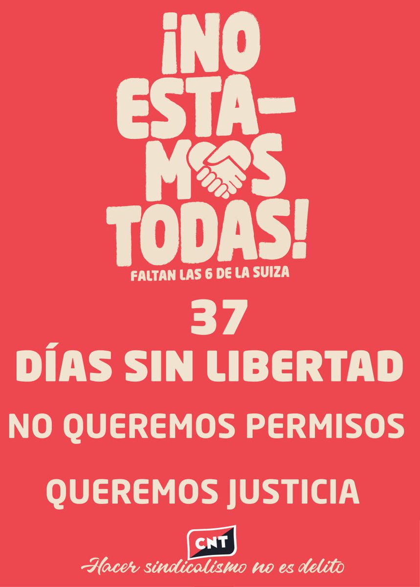 37 días sin Libertad. No queremos permisos. Queremos Justicia ❤️🖤