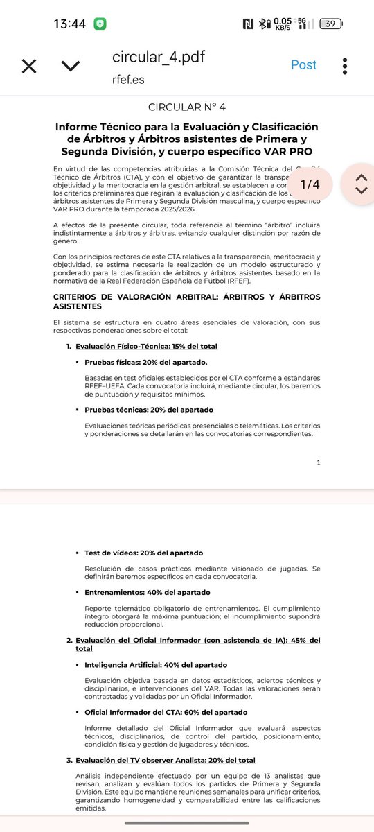 Lo comenté ayer en <a href="/carrusel/">Carrusel Deportivo</a> y todavía no salgo de mi asombro. Que te puntúen por ir a entrenar.
Estamos hablando de la élite y te puntúan lo máximo por cumplir los entrenamientos.