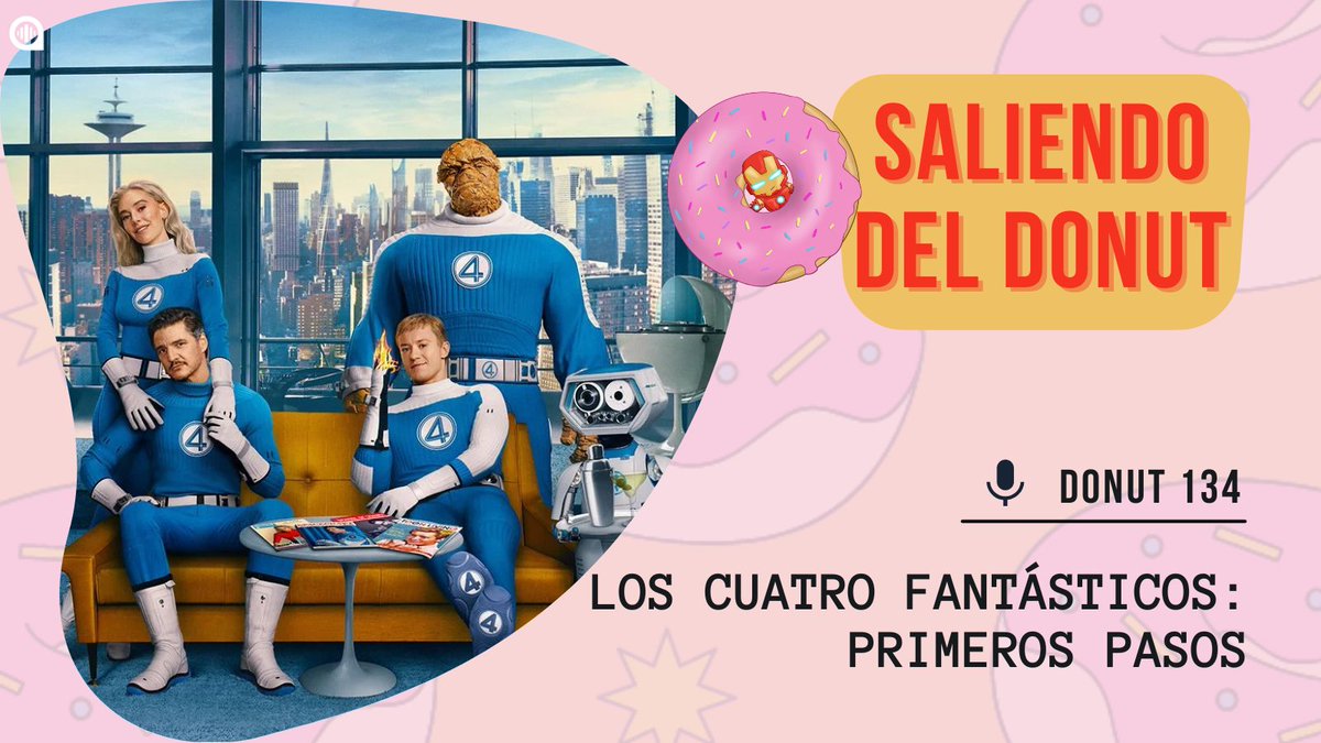 ¡Tenemos nuevo 🍩! Y en él hablamos laaaargo y tendido de #FantasticFour . Repasamos su historia, los personajes, cómo encaja en el UCM... ¡todo!

Como siempre, en tu reproductor habitual de podcasts y en <a href="/cuondapodcast/">Cuonda</a> cuonda.com/saliendo-del-d…