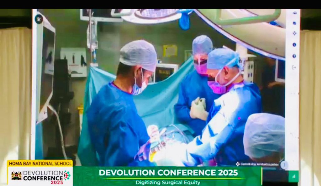 DrShannonSG's tweet photo. A technological wonder 🌍✨ From @BHRUT_NHS to Kenya’s #DevolutionConference2025, @Proximie enabled a live surgery with @nirooshun, joined by Uganda, along with @UKinKenya H.E. Leigh Stubblefield, @KenyaGovernors &amp; @KenyaSurgical-surgery without borders, impact without limits 🚀 https://t.co/y2botBfsN8