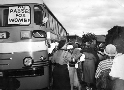 Women organizing themselves for the anti-pass campaign - c 1956.