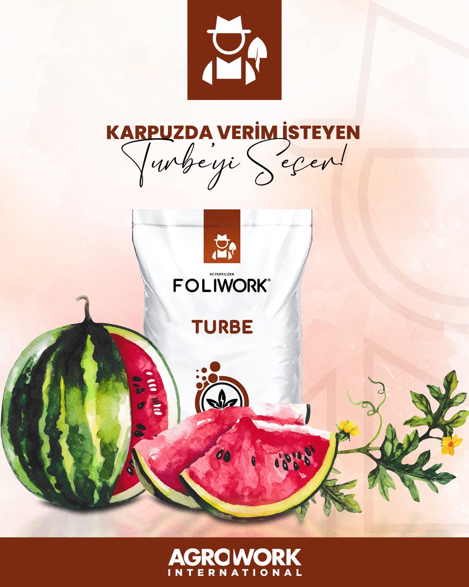 awicomtr's tweet image. 🍉 Karpuzda verim için FOLIWORK TURBE! 🌱

✅ Biüresi düşük, yapraktan güvenle uygulanır.
✅ 3 farklı azot formu içerir.
✅ Kurak şartlarda yüksek performans sağlar.
✅ IDHA şelatlı mikro elementlerle hızlı etki.

#azot #verim