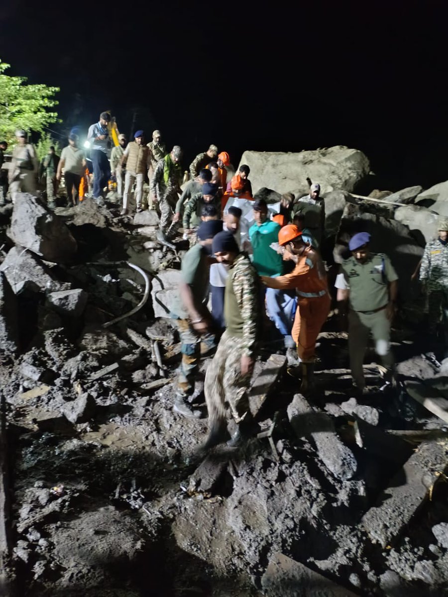 Rescue operation and Disaster relief

Post massive cloud burst in Chishoti Village in Kishtwar district followed by a devastating flash flood, #CRPF is carrying out rescue operations alongside other rescue teams. The troopers including medical teams are working hard to save lives