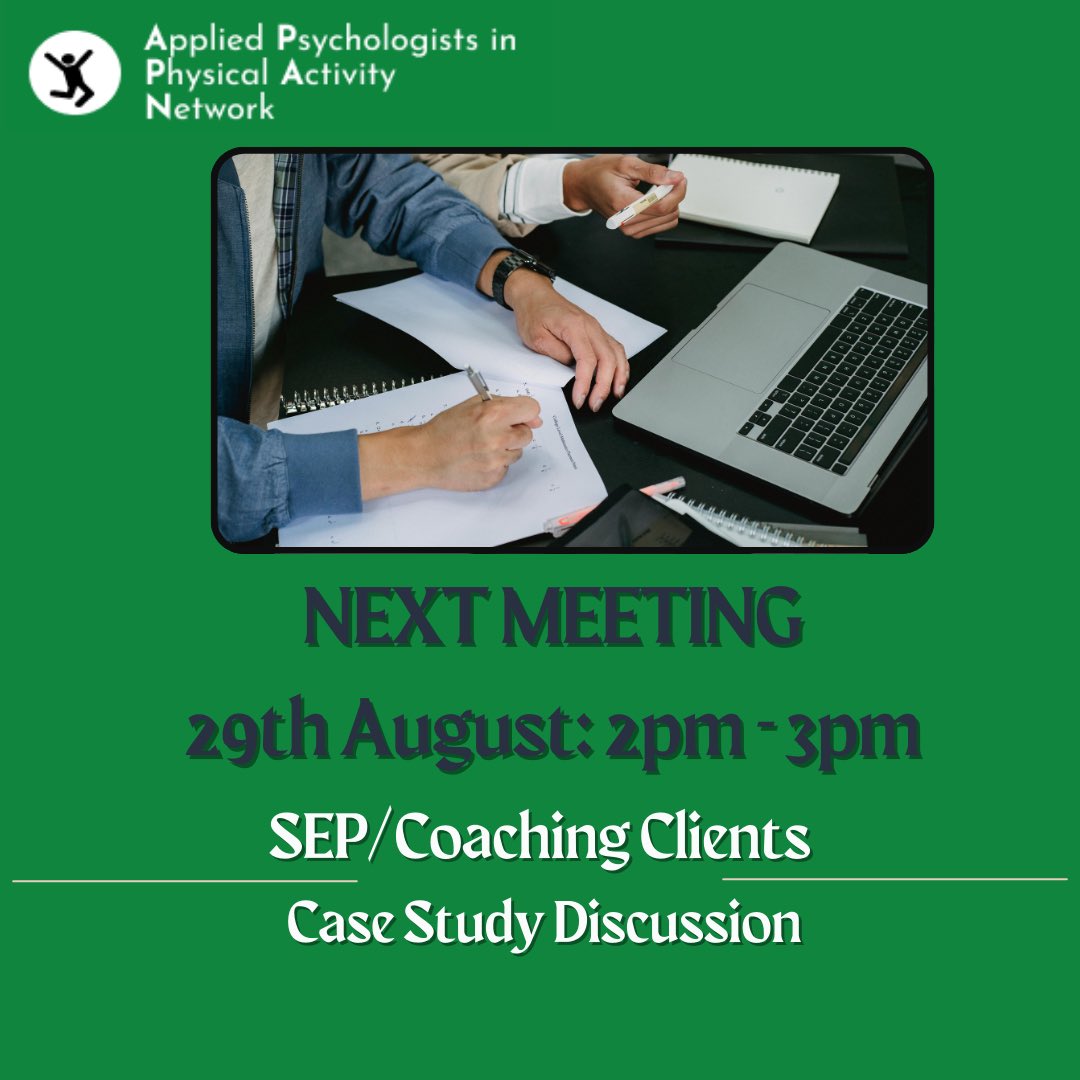 Applied Psychologists in Physical Activity Network tweet media