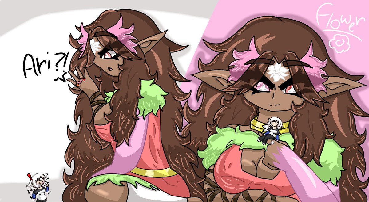 Flower and Ari:
A huge flower and tiny friend
<a href="/ShyGTS/">Shy 📼 ❄️</a> 

#sizetwittter #giantess #sfwgt