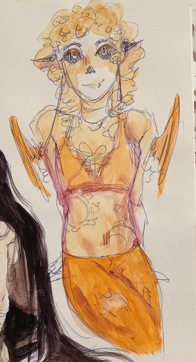 NastaTeresenko's tweet photo. Continuing the theme with colored sketches. #art #watercolors #sans #LaksLin https://t.co/jKIeKJcpDT