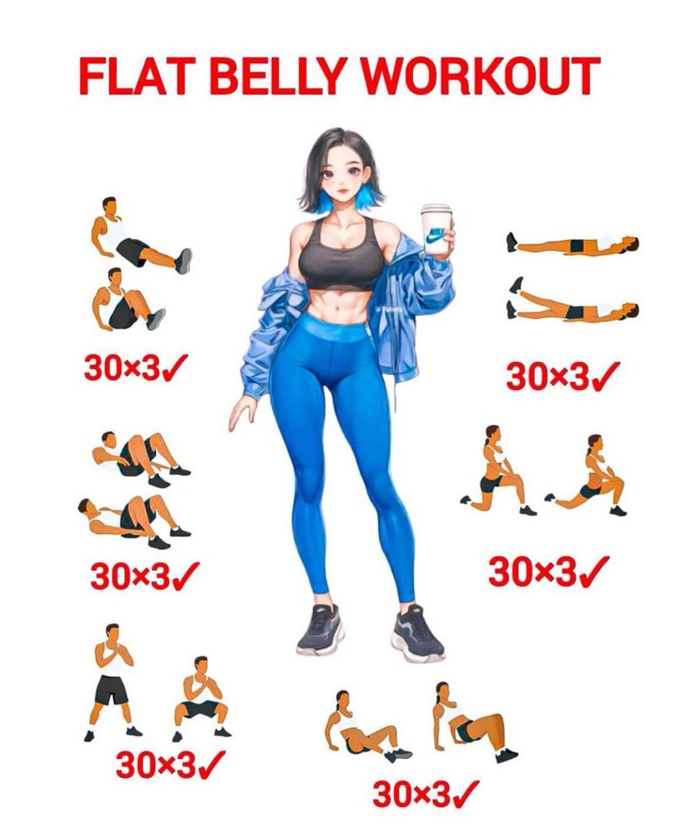 Flat Belly Workout💪🏻💯