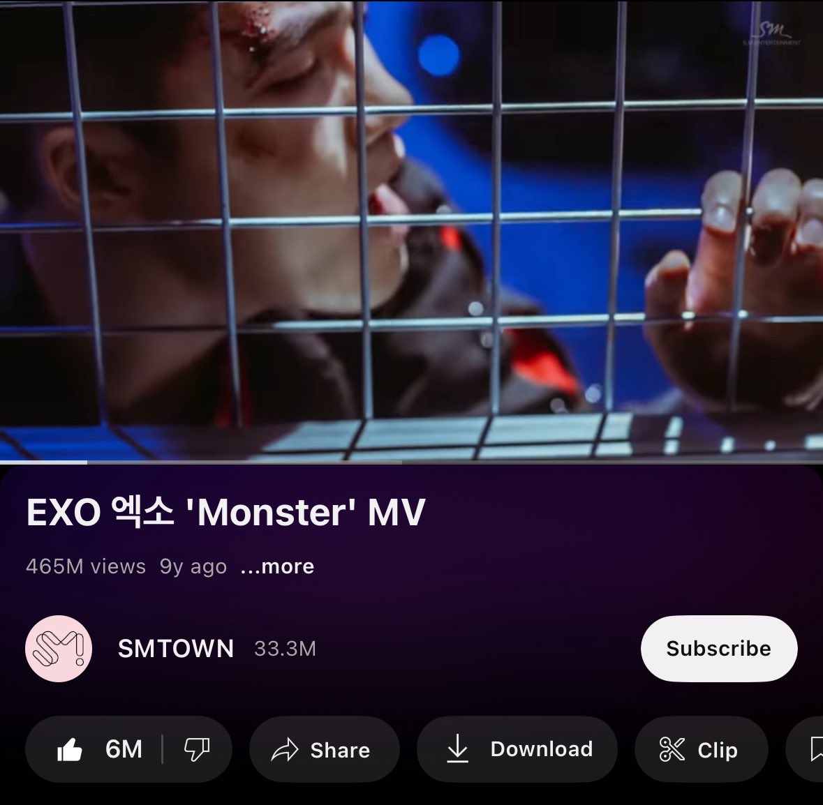 Hello EXOLS! Can we stream hard and reach “MONSTER” MV to 500M views on youtube?? Let's try to hit another milestone before EXO makes their group comeback. 🥹