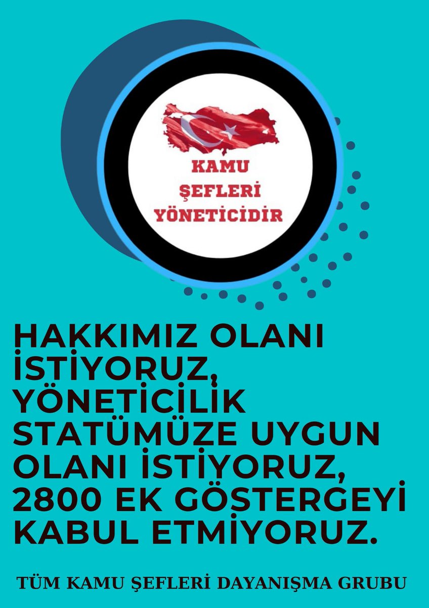 🇹🇷 TÜM KAMU ŞEFLERİ DAYANIŞMA GRUBU 🇹🇷 (@kamuseflerid_g) on Twitter photo Yasada unutulan #TümKamuŞefleri nin talebi 3600 de adaletin sağlanmasıdır. Tüm mağdurlar için Devletin Verdiği Sözün, hazırlanacak yeni bir Torba Yasa ile tutulmasını ve 3600 ek göstergenin Kamu Şeflerine verilmesini talep ediyoruz. Sayın <a href="/RTErdogan/">Recep Tayyip Erdoğan</a> <a href="/isikhanvedat/">Prof. Dr. Vedat Işıkhan</a> <a href="/memetsimsek/">Mehmet Simsek</a> Yasada unutulan #TümKamuŞefleri nin talebi 3600 de adaletin sağlanmasıdır. Tüm mağdurlar için Devletin Verdiği Sözün, hazırlanacak yeni bir Torba Yasa ile tutulmasını ve 3600 ek göstergenin Kamu Şeflerine verilmesini talep ediyoruz. Sayın <a href="/RTErdogan/">Recep Tayyip Erdoğan</a> <a href="/isikhanvedat/">Prof. Dr. Vedat Işıkhan</a> <a href="/memetsimsek/">Mehmet Simsek</a>