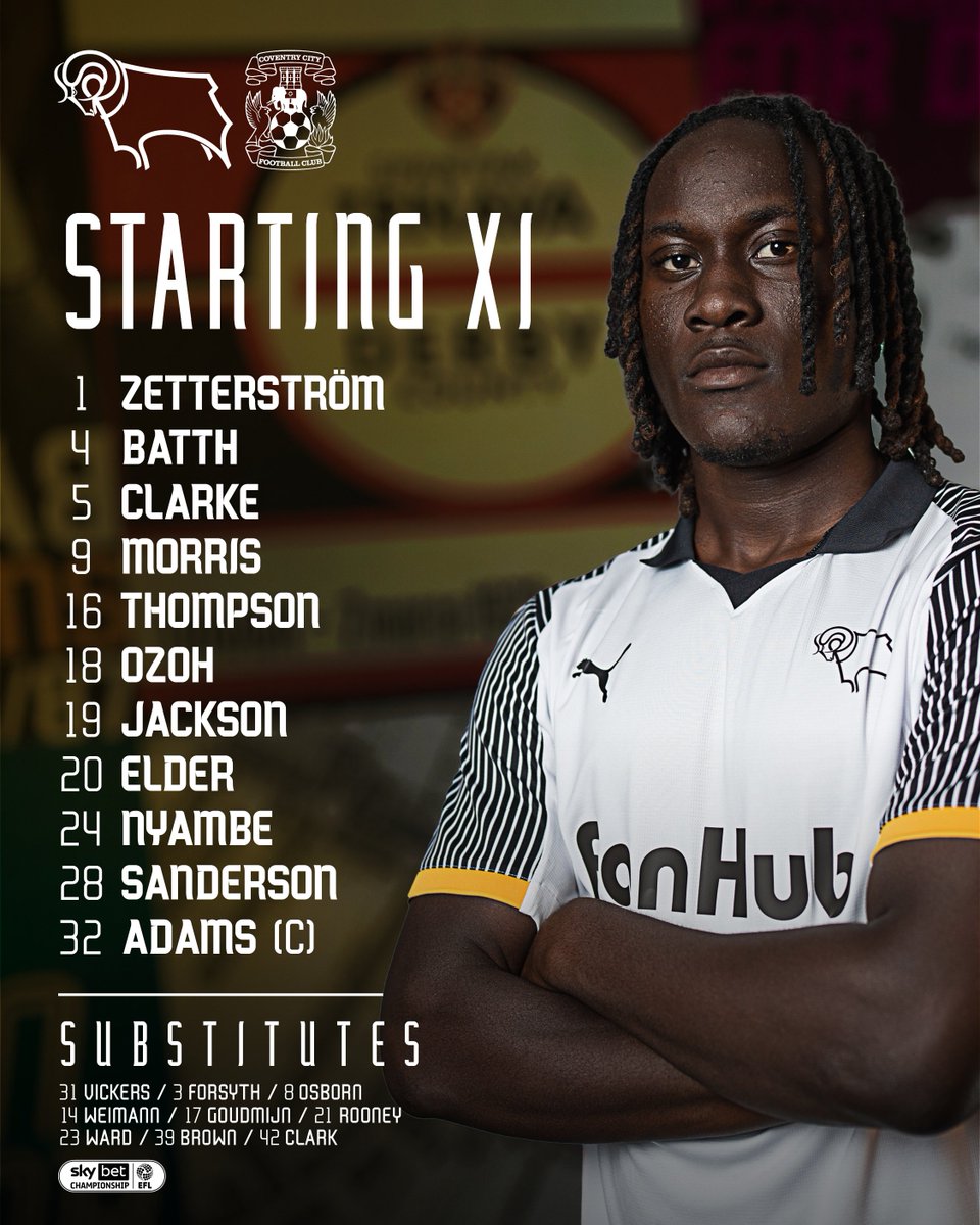 dcfcofficial's tweet image. Your Derby County team! 👊