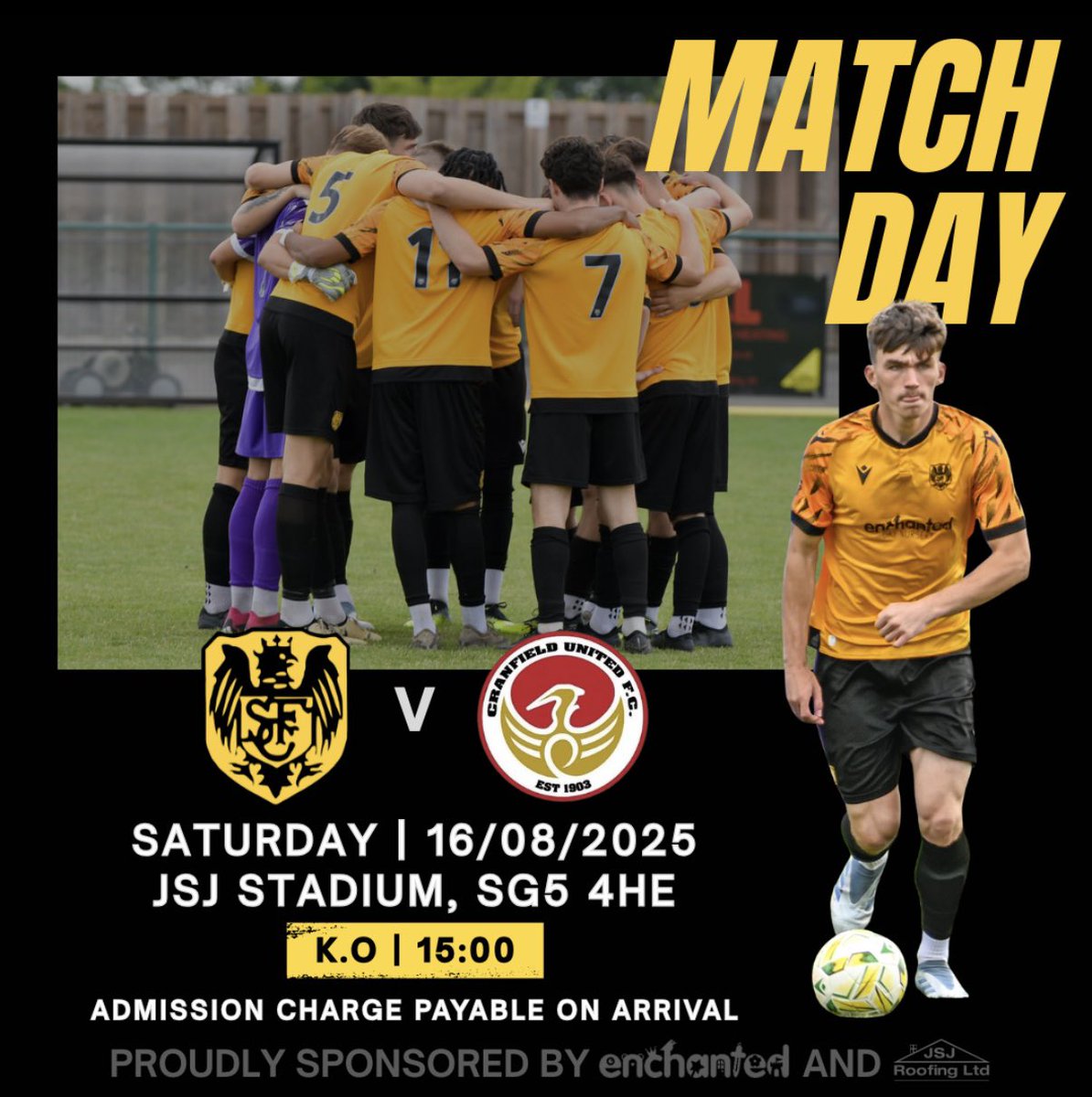 Stotfold Reserves (@stotfolddevs) on Twitter photo Today we welcome <a href="/CranfieldUnited/">Cranfield United FC</a> to the JSJ. Expect a decent crowd with it being the start of <a href="/StotfoldJuniors/">Stotfold Junior FC</a> 50th Birthday celebrations and no game for <a href="/stotfoldfc/">Stotfold FC</a> .
Let’s hope the boys can build on Tuesdays win.
🏟️ JSJ Stadium SG5 4HE
⏰ 3pm KO
🎟️ £6, £4, £2 entry
🍺 Bars Today we welcome <a href="/CranfieldUnited/">Cranfield United FC</a> to the JSJ. Expect a decent crowd with it being the start of <a href="/StotfoldJuniors/">Stotfold Junior FC</a> 50th Birthday celebrations and no game for <a href="/stotfoldfc/">Stotfold FC</a> .
Let’s hope the boys can build on Tuesdays win.
🏟️ JSJ Stadium SG5 4HE
⏰ 3pm KO
🎟️ £6, £4, £2 entry
🍺 Bars