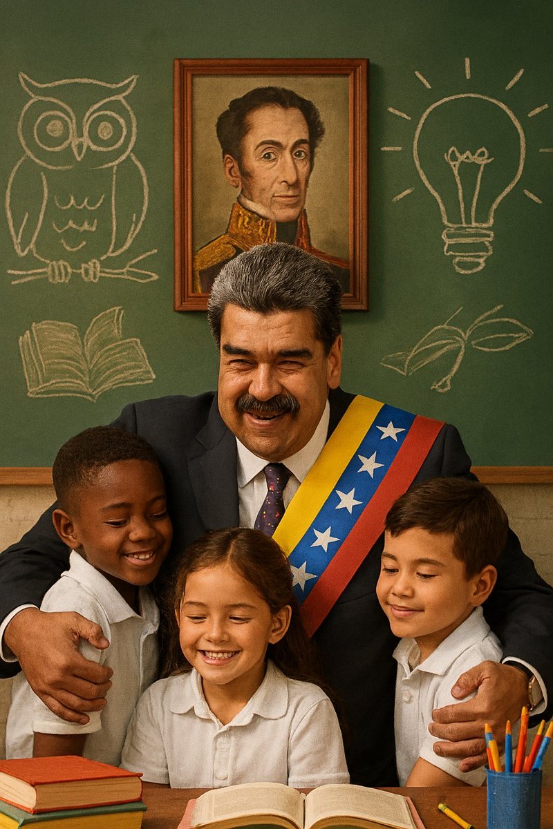 📚🇻🇪 ¡La educación primaria en Venezuela avanza! Bajo el liderazgo del Pdte <a href="/NicolasMaduro/">Nicolás Maduro</a> se han entregado más de 30 millones de libros de la Colección Bicentenaria, mejorado infraestructuras escolares y garantizado acceso gratuito a la educación. #VnzlEduca  #ApoyoTotalAMaduro
