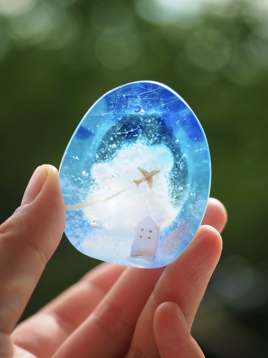 コロロ硝子 koloroglass ガラス作家 ガラス 記憶のまち 水中鉱石 小さな街を閉じ込めたガラス作品がキラキラきれい 夢あふれる
