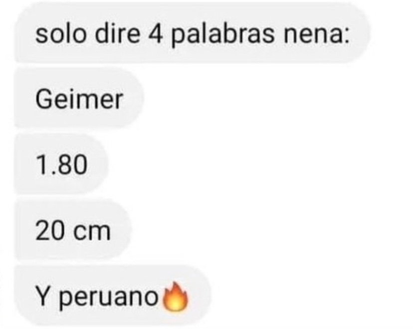 Memakker's tweet photo. Y peruano🔥 https://t.co/s5b4Y6WHxH